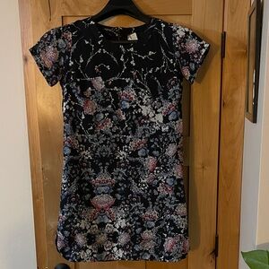 Japna Black Floral Dress